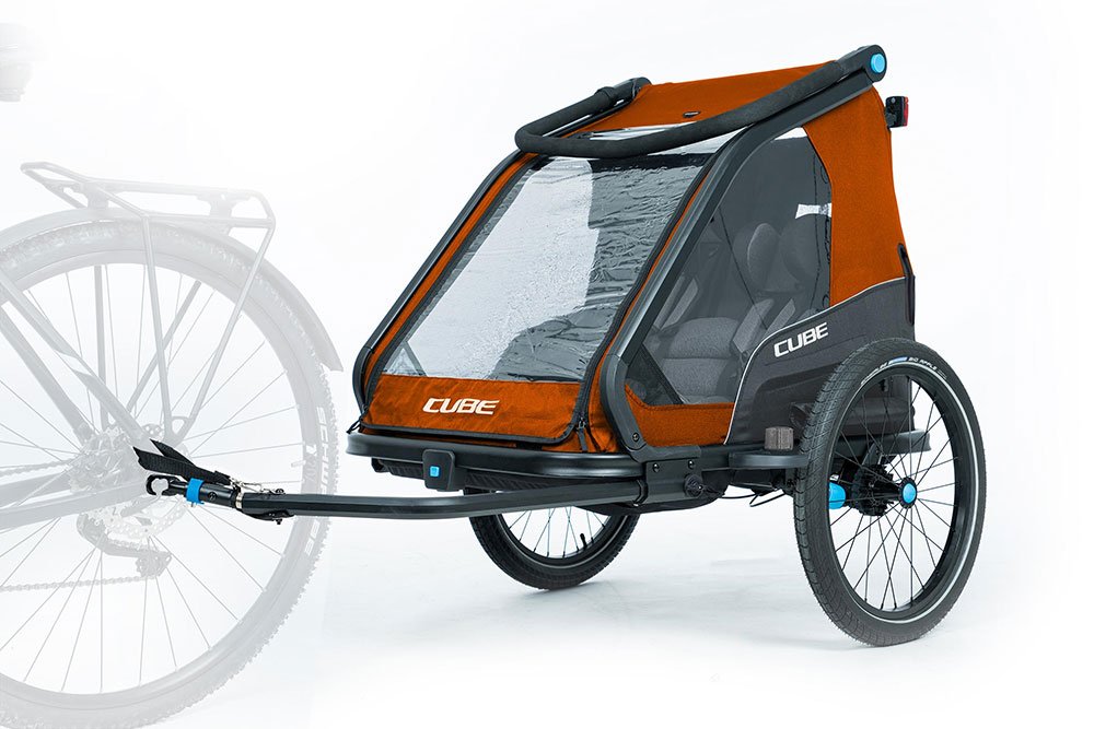 cube double cmpt actionteam fahrradanhänger cube double cmpt actionteam fahrradanhänger